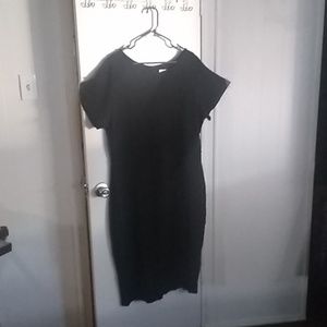 Unique Vintage , 4X Plus, Black Wiggle Dress